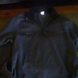 old navy fleece qtr zip pullover. charcoal gray xl, like new